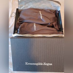 Ermenegildo Zegna Tiziano.    10 1/2 White Fashion sneakers